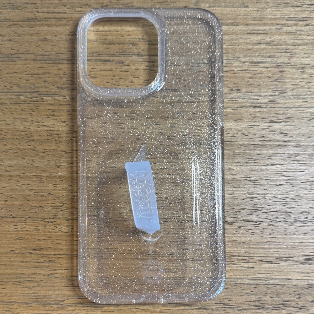 Glitter Clear Sparkle Gold iPhone 14 Pro Max Loopy Case